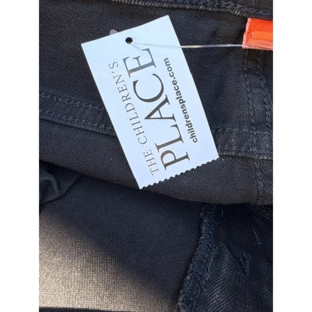 The Childrens Place Boys Jeans Size 10 Black Stretch Straight Leg Adjustable